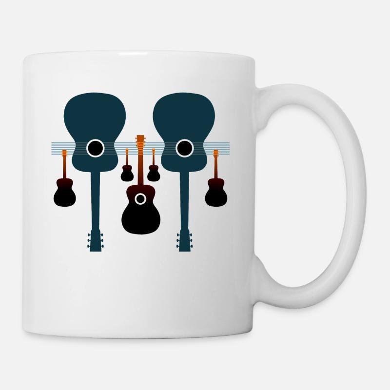 Les guitares acoustiques - Mug blanc - blanc