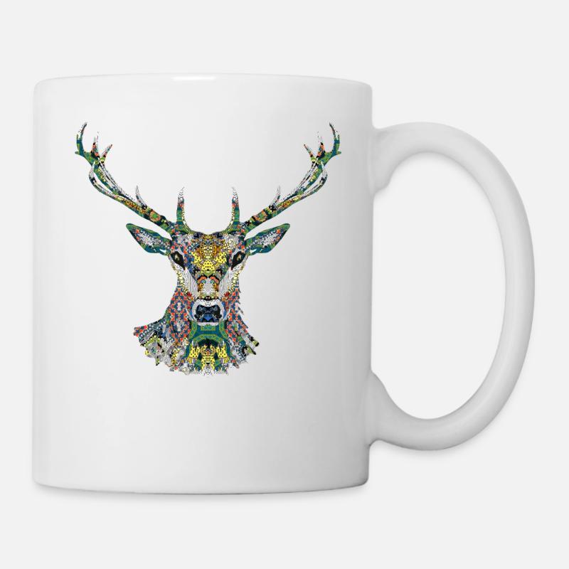 cerf - Mug blanc - blanc