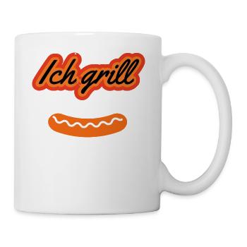 ich grill !!!! | Grillmeister - Tasse - Weiß - Rechts