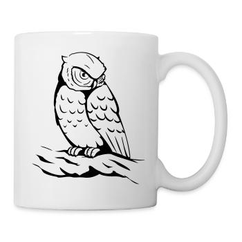 Eule - Tasse - Weiß - Rechts