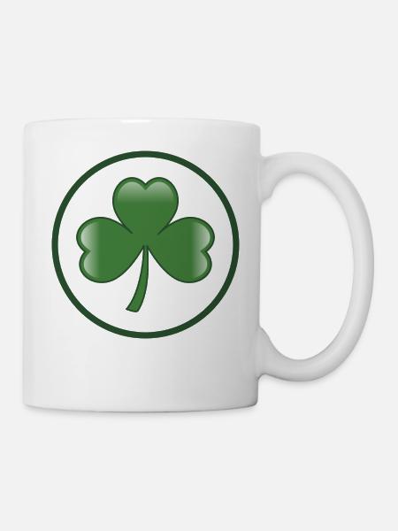 Trèfle irlandais Irlande - Mug blanc - blanc