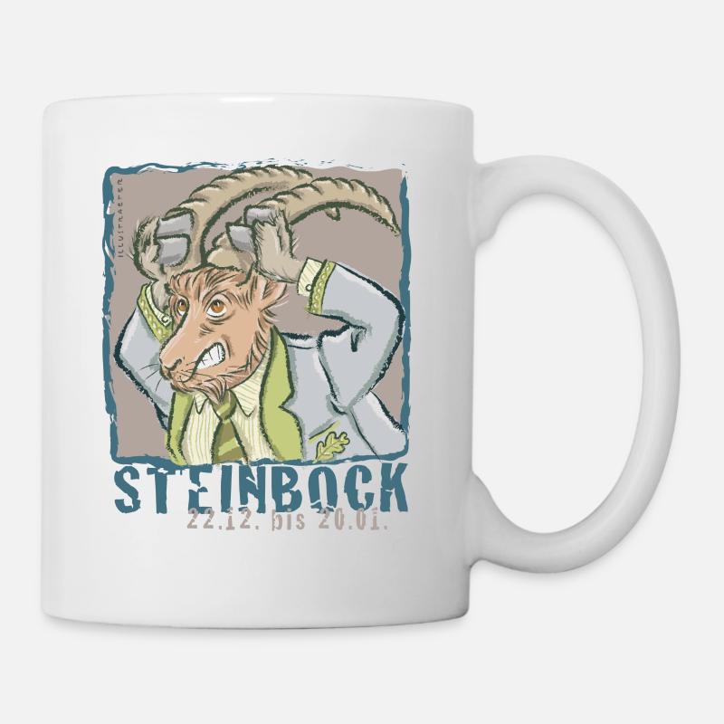 Sternzeichen - Steinbock - Tasse - Weiß