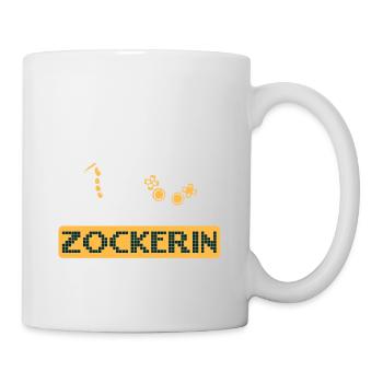 Gamer Shirt · Videospiele · Zocker · Freundin - Tasse - Weiß - Rechts