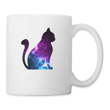 Galaxy Chat cadeau de l’espace - Mug blanc - blanc - Droite