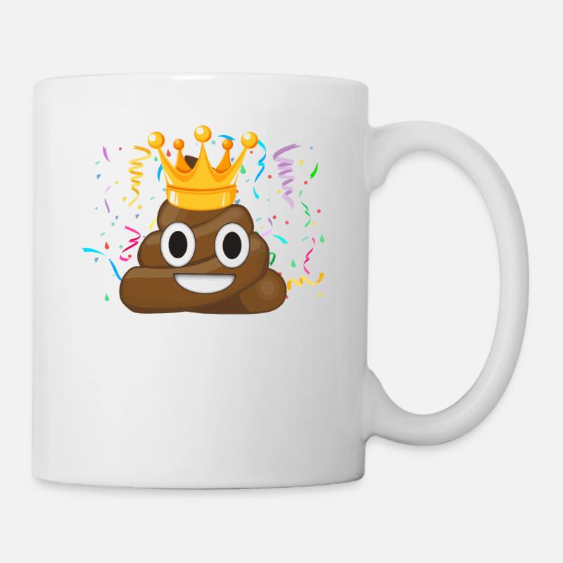 Its My Birthday Poop Emoticon - Tasse - Weiß