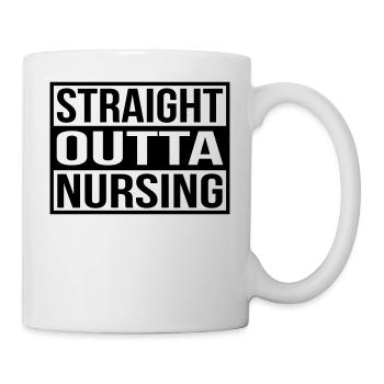 Straight Outta Nursing - Mug - white - Right