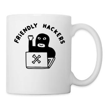 Friendly Hackers Club - Tasse - Weiß - Rechts