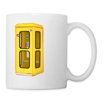 Old telephone box - TelH78 - Mug - white - Right