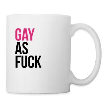 GAY comme f * ck - Mug blanc - blanc - Droite