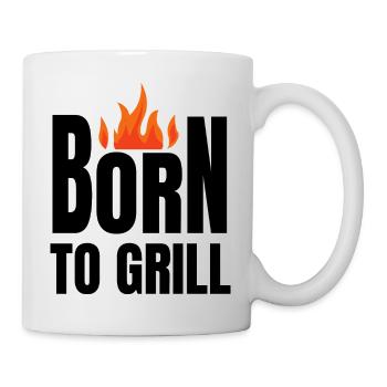 born to grill - Mug - white - Right