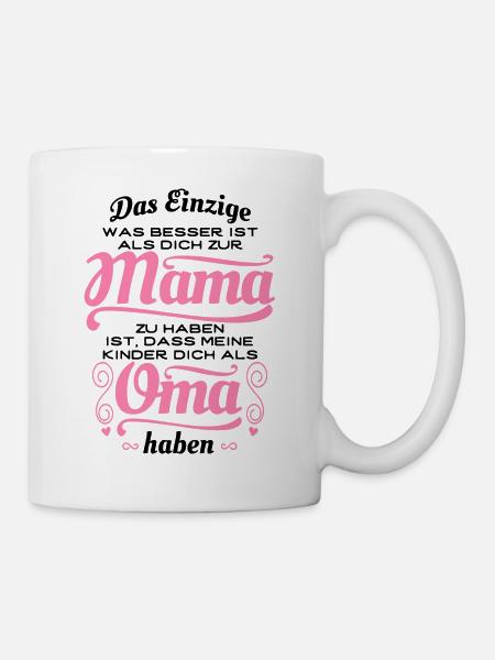 Tolle Mama, tolle Oma - Geschenk - Tasse - Weiß