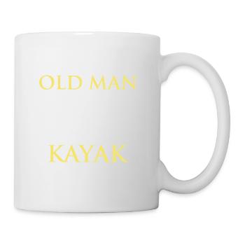 Never Understimate Old Man With Kayak - Mug blanc - blanc - Droite