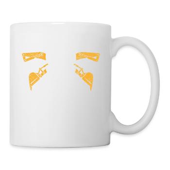 Excavator machine operator work job job gala construction - Mug - white - Right