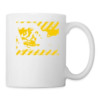 Excavator machine operator work job job gala construction - Mug - white - Right