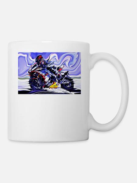Fullspeed On Two Wheels color - Tasse - Weiß