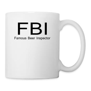 FBI - Famous Beer Inspector - Tasse - Weiß - Rechts