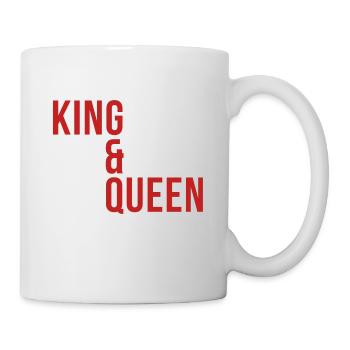 Roi et Reine - Mug blanc - blanc - Droite