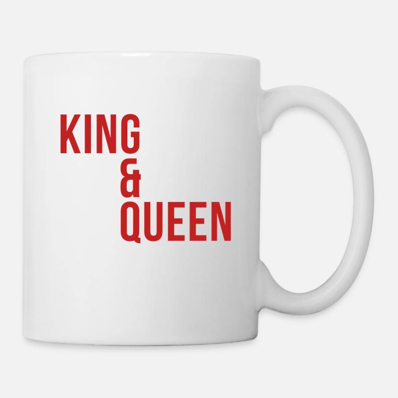King & Queen - Tasse - Weiß