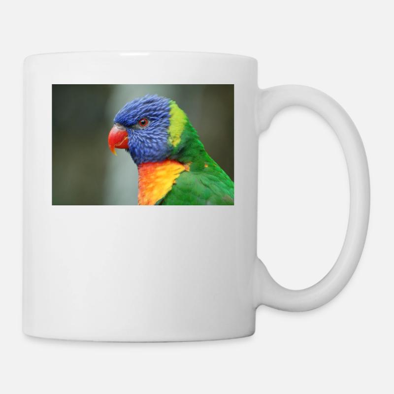 Perroquet de miel aka loris - Mug blanc - blanc