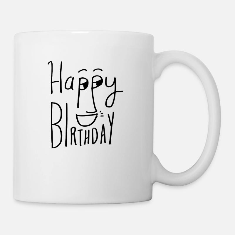 Congratulations - Happy Birthday Gift - Mug - white