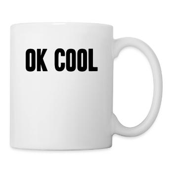 Ok cool shirt yung english hurn coolness - Mug - white - Right