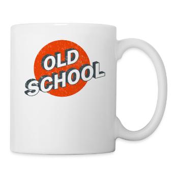 Old School Vintage Logo - Mug - white - Right