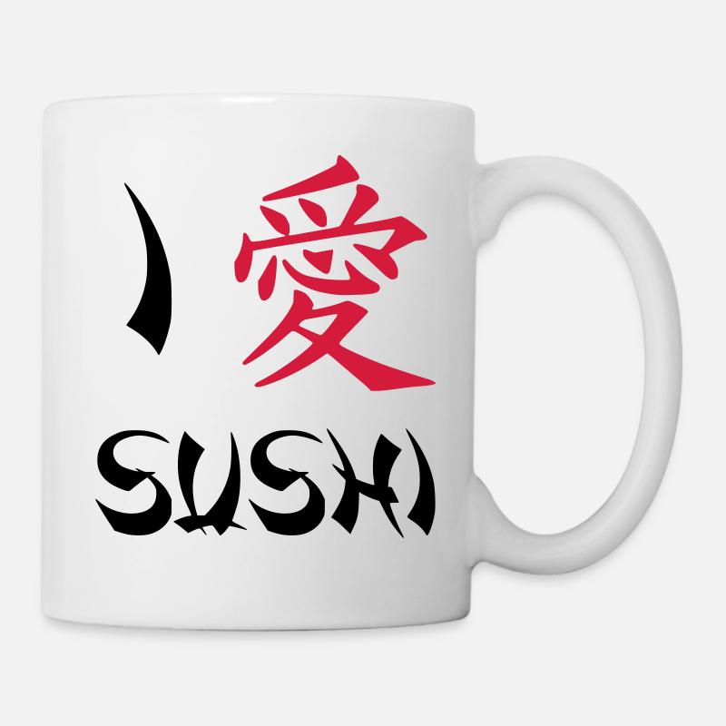 I love Sushi - Mug blanc - blanc