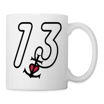 Bouches du rhone 13 croix camargaise - Mug blanc - blanc - Droite