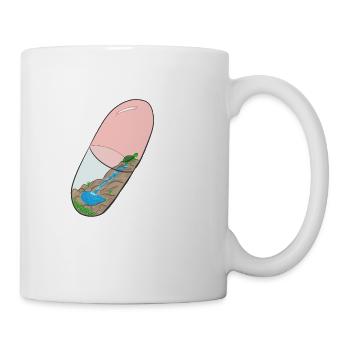 Tortuee-Pille - Tasse - Weiß - Rechts