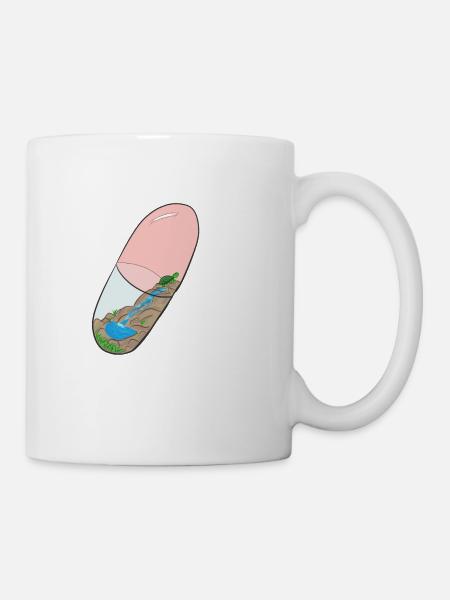 Tortuee-Pille - Tasse - Weiß