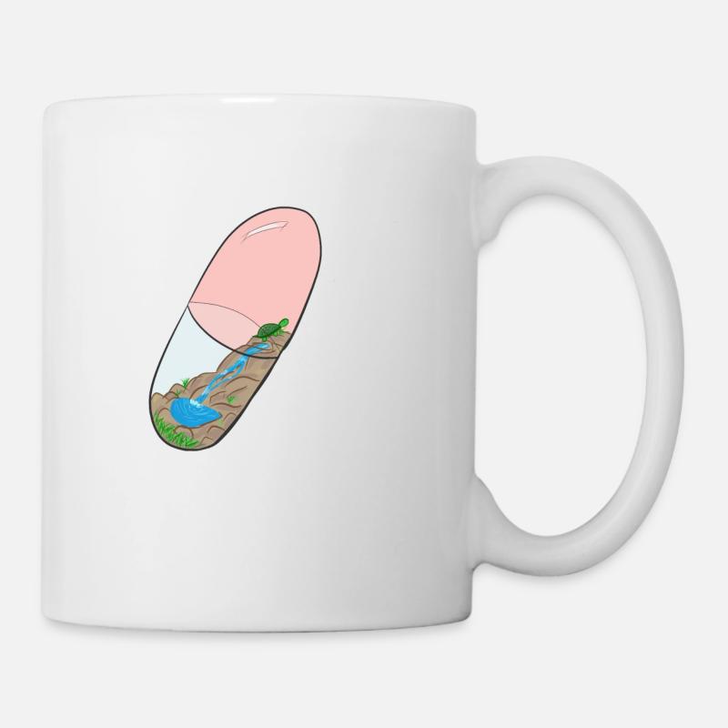 Tortuee-Pille - Tasse - Weiß