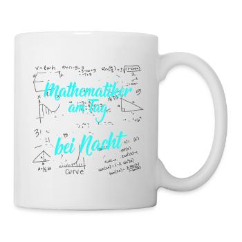 Mathematik Shirt · Mathematiker · Monster Jäger - Tasse - Weiß - Rechts