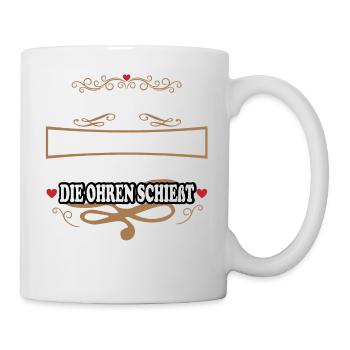Schlagerparty Schlager Volksmusik Feiern Party - Tasse - Weiß - Rechts