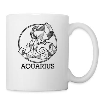 Sternzeichen Wassermann Geschenk Astro Aquarius - Tasse - Weiß - Rechts