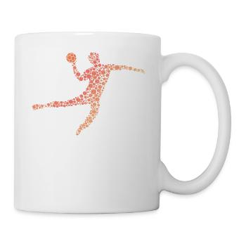 Pichet de handball - Mug blanc - blanc - Droite