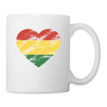 Rasta Coeur - Mug blanc - blanc - Droite