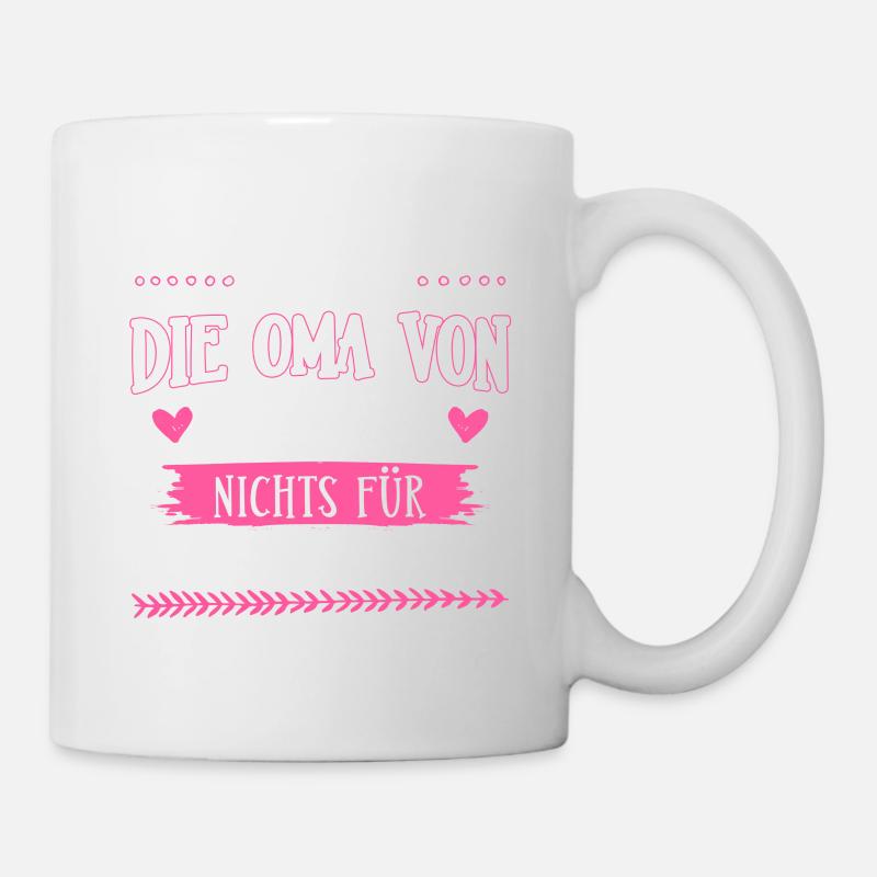 Oma Shirt · Großmutter · 2 Enkel · schwache Nerven - Tasse - Weiß