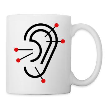 Akupunktur - Tasse - Weiß - Rechts