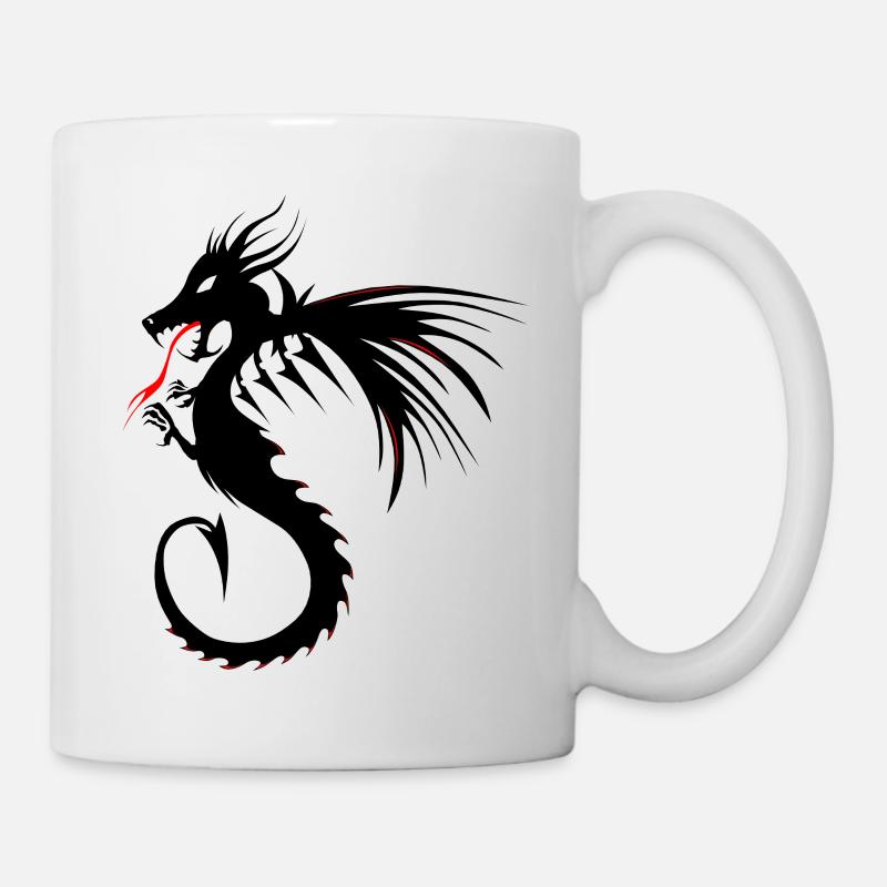 dragon tribal tattoo form 2004 uuuuuuuu w - Mug - white