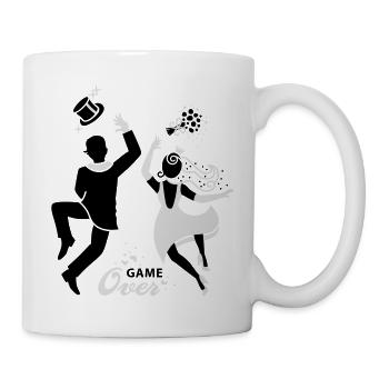 Braut - Paar Game over - Tasse - Weiß - Rechts