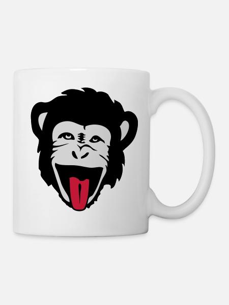 monkey gorilla monkey Header1 - Mug - white