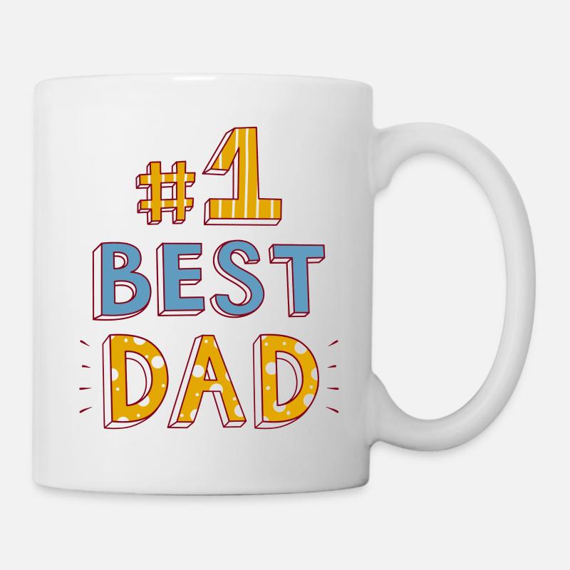 #1 Best Dad - Tasse - Weiß