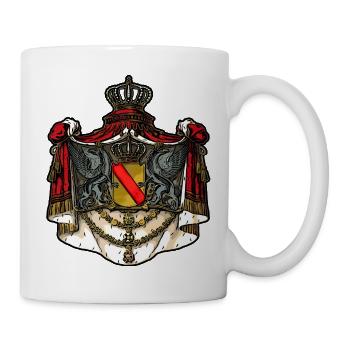 badisches Wappen / Großherzogtum Baden / Greif - Tasse - Weiß - Rechts