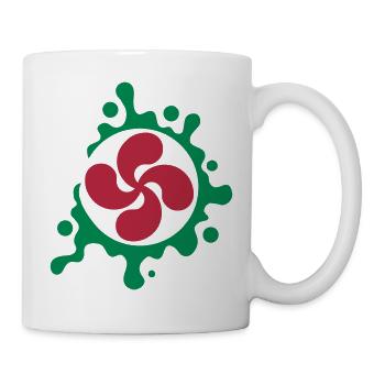 Splash Croix Basque - Mug blanc - blanc - Droite