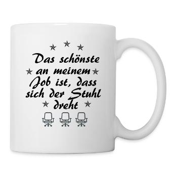 Tasse de citation de bureau / énonciations drôles - Mug blanc - blanc - Droite