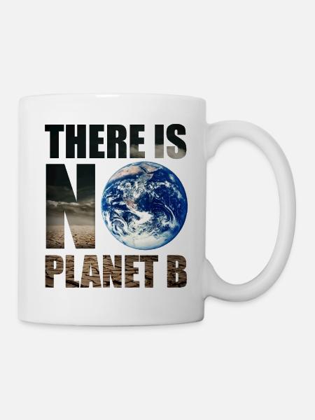 Vegan No Planet B Nature Environnement Jour de la Terre - Mug blanc - blanc