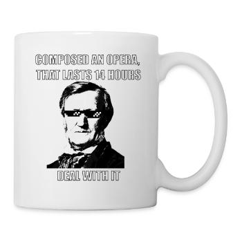 Music Meme Wagner "14 Hours" - Mug - white - Right