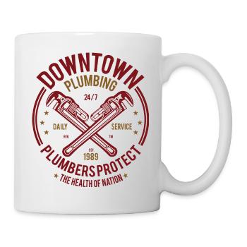 Downtown Plumbing - Mug - white - Right