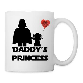 Daddys Prinzessin - Tasse - Weiß - Rechts