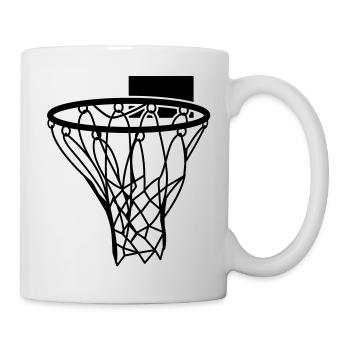 basket-ball cerceau netball partition de sport - Mug blanc - blanc - Droite